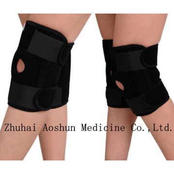 Hot Sale Elastic Knee Support Protector avec trou dans le genou